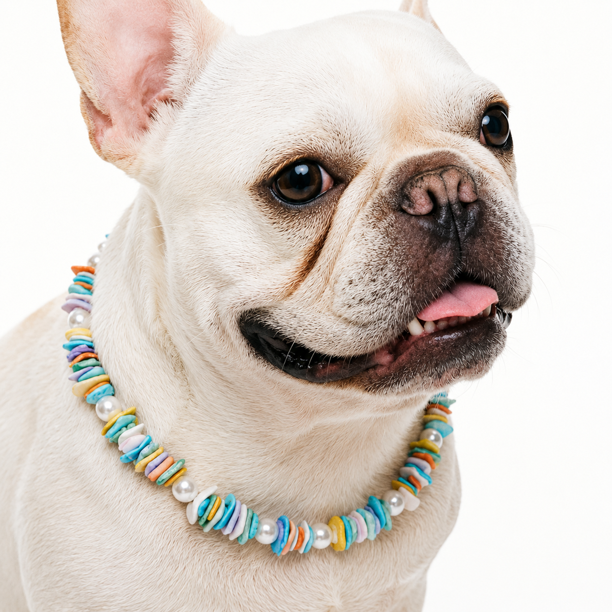 Rainbow Sunshine Shell Pet Necklace
