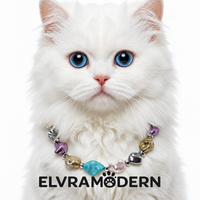 Sunwashed Shore Mixed-Bead Pet Necklace