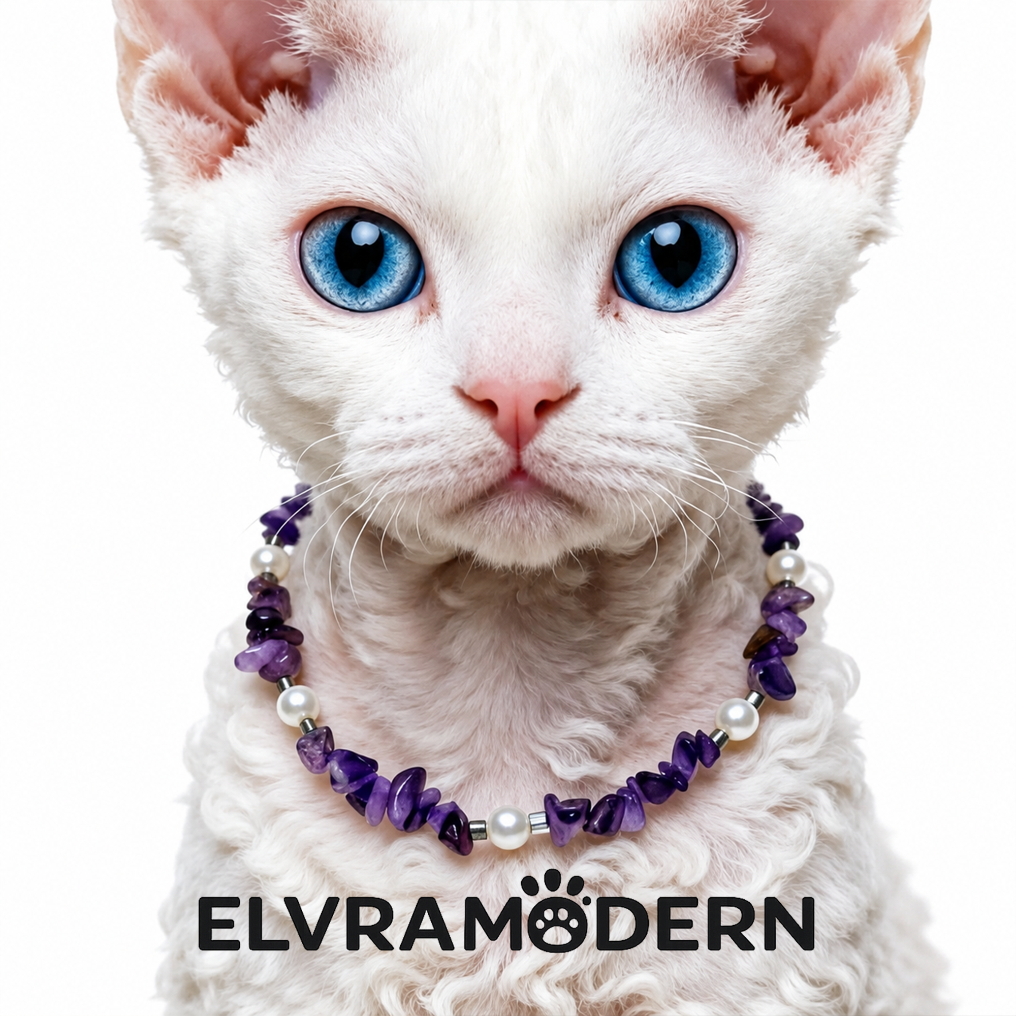 Amethyst Dream Stone Pet Necklace