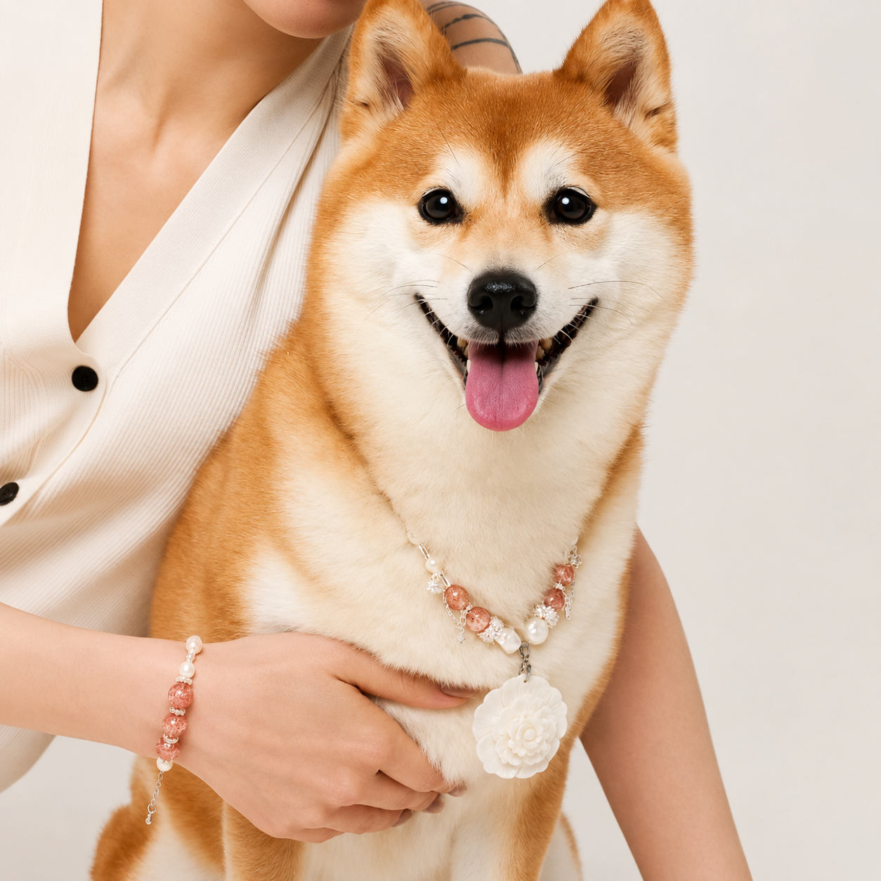 Blush Nebula Matching Pet & Owner Jewelry Set