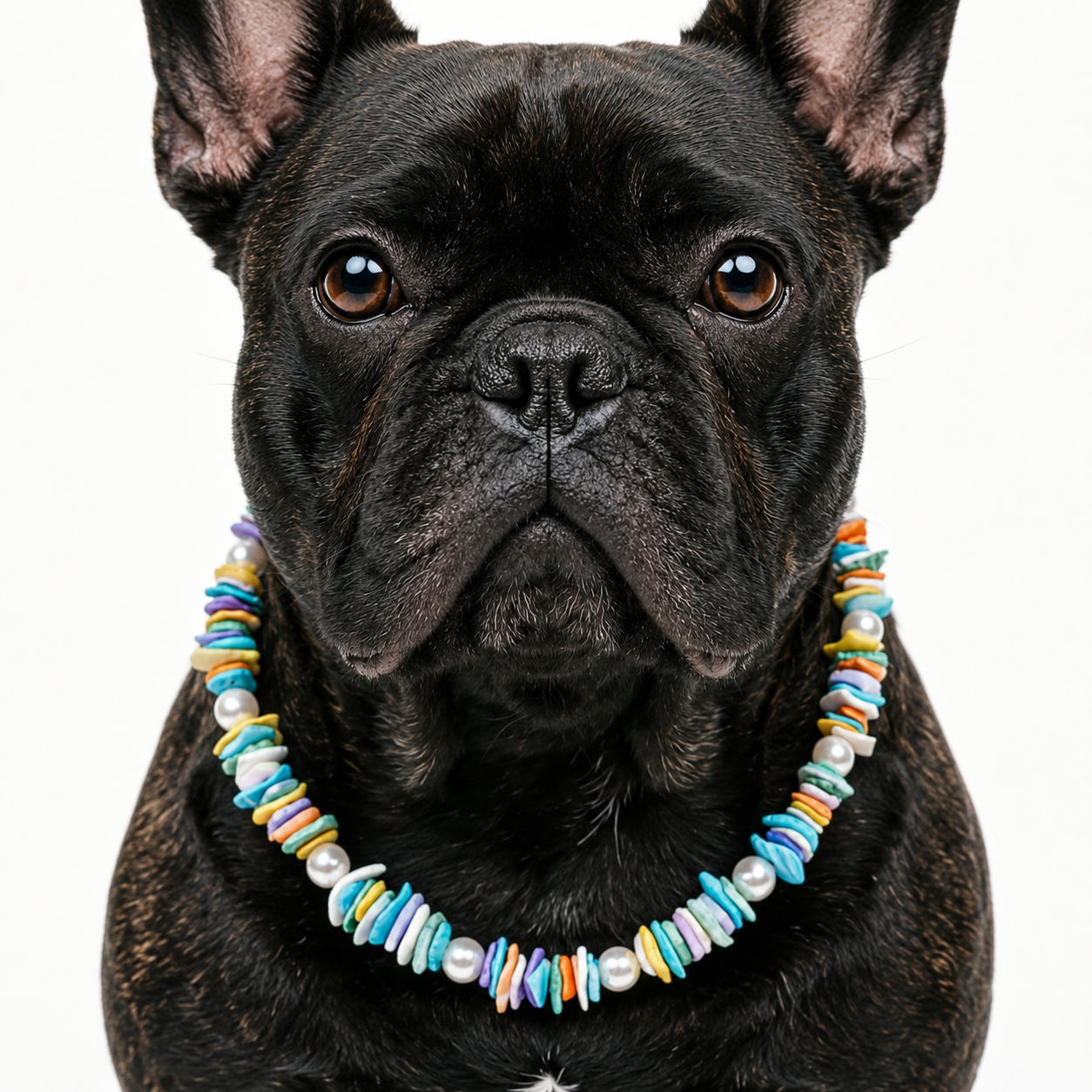 Rainbow Sunshine Shell Pet Necklace