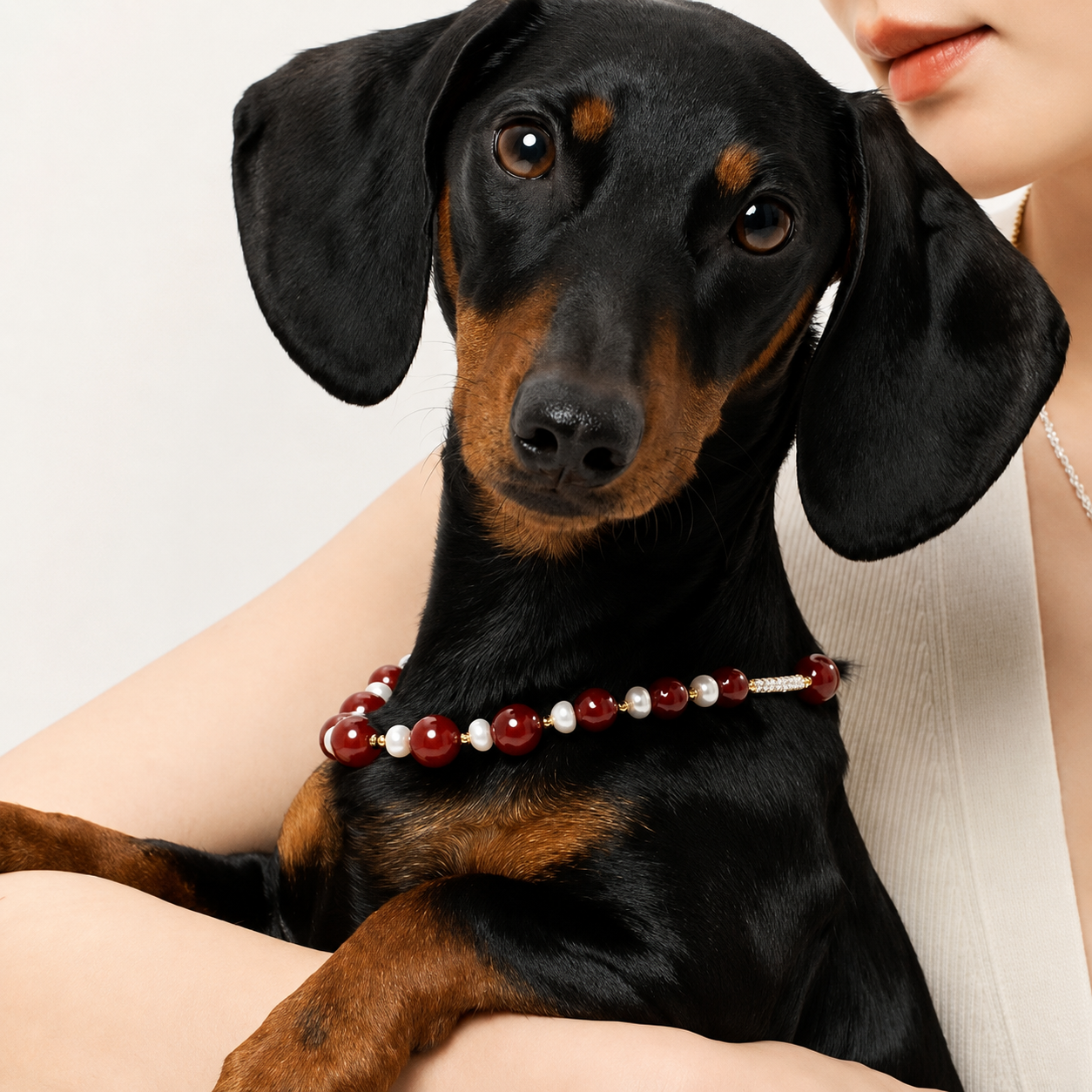 Ruby Starburst Matching Pet & Owner Jewelry Set
