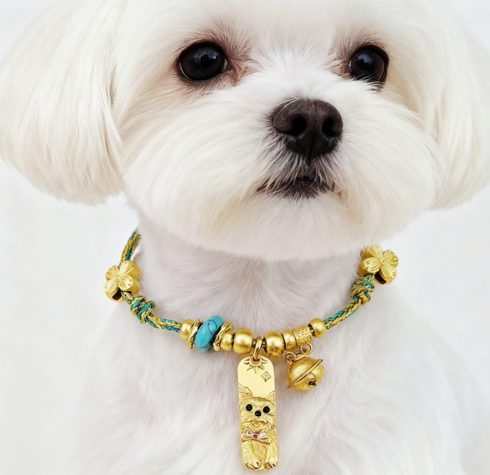Golden Ingot Blessing Pet Collar