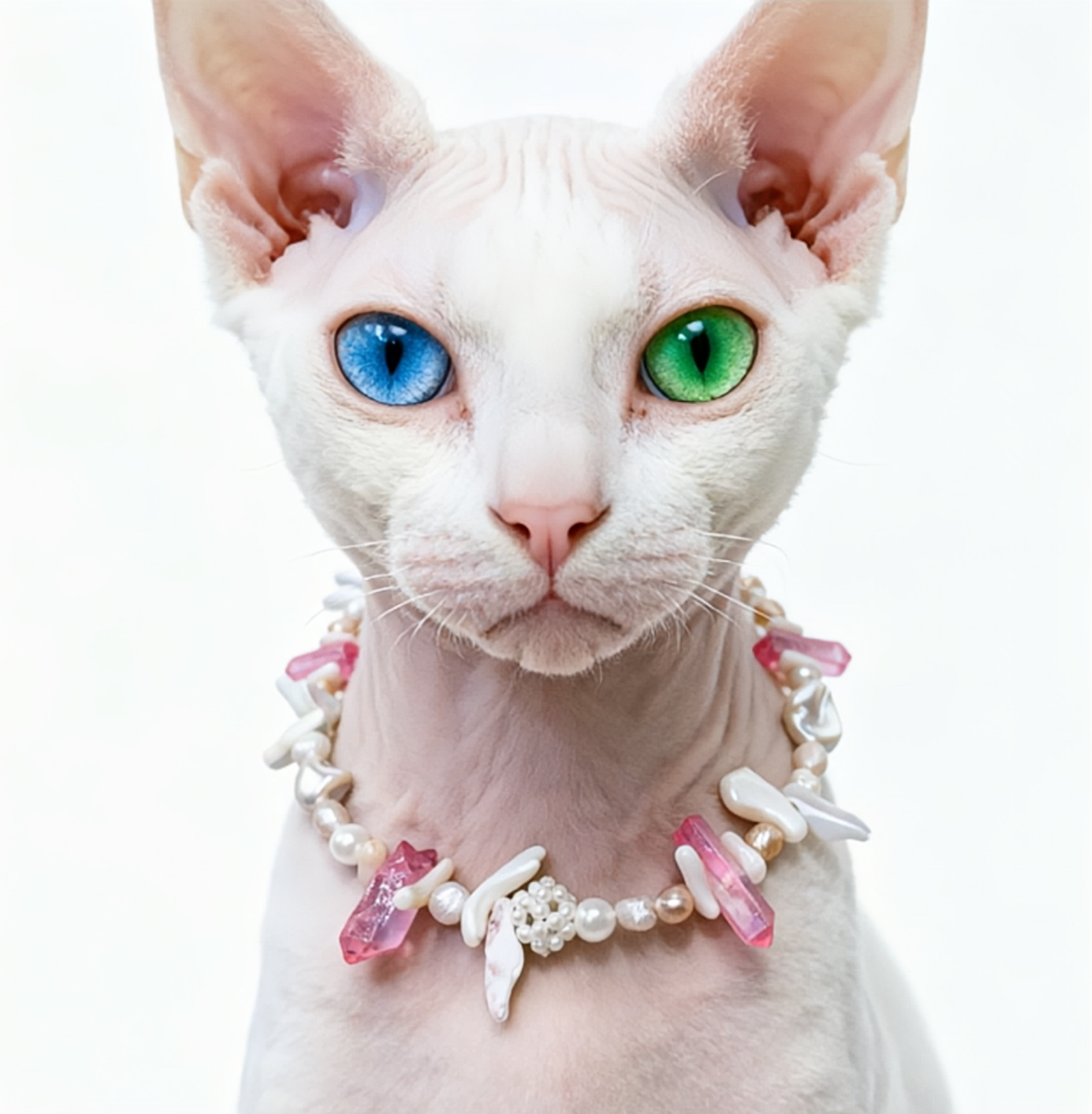 Verdant Luxe Crystal Pet Necklace