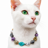 Sunwashed Shore Mixed-Bead Pet Necklace