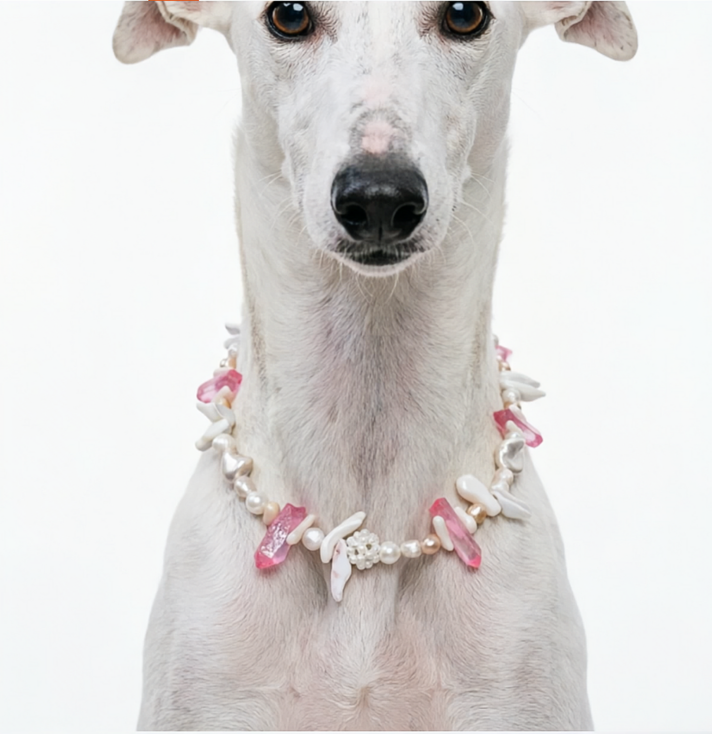 Verdant Luxe Crystal Pet Necklace