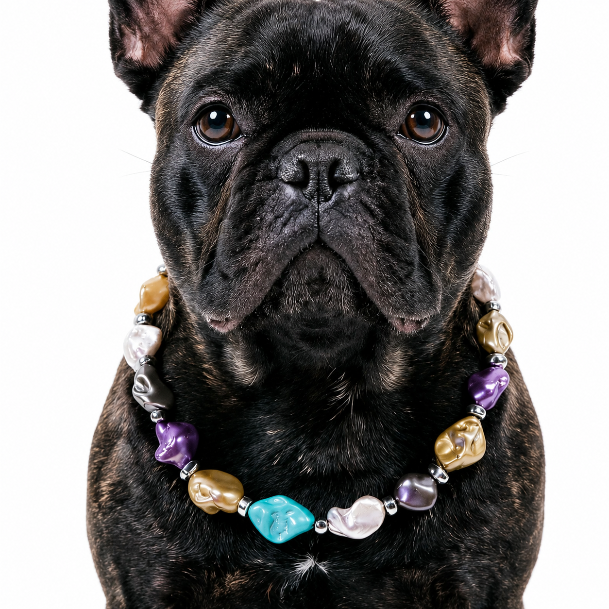Sunwashed Shore Mixed-Bead Pet Necklace