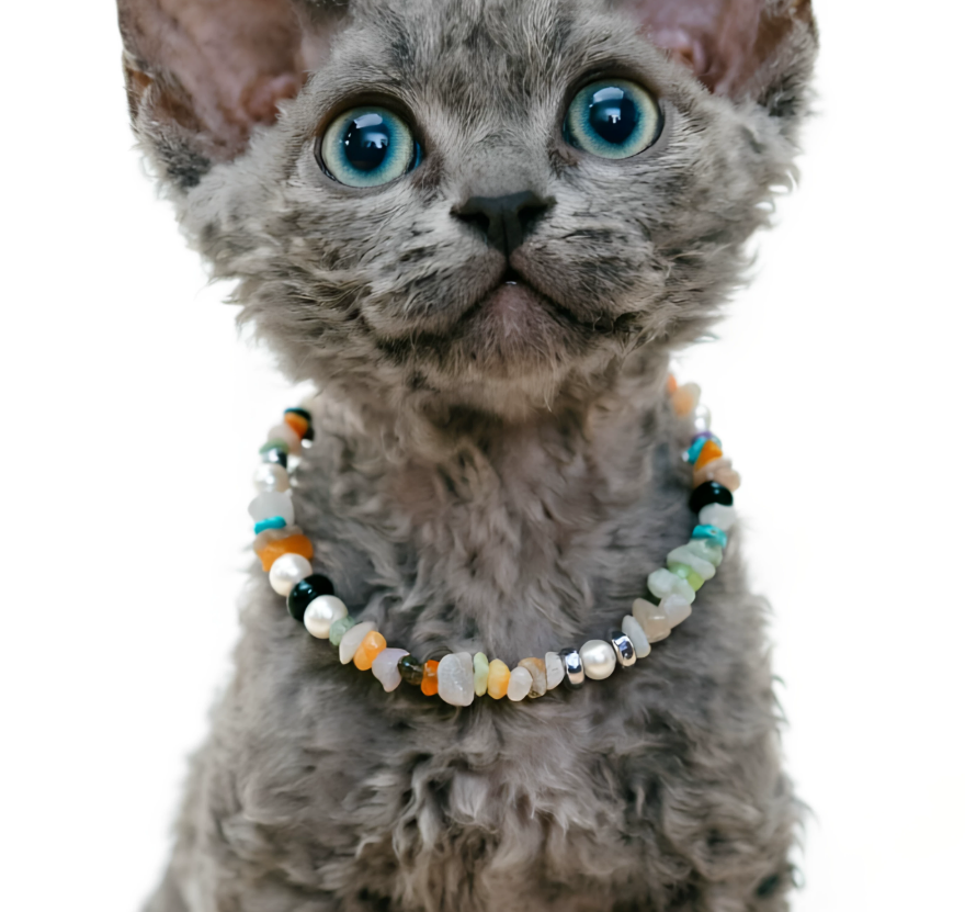 Candy Gemstone Delight Pet Necklace